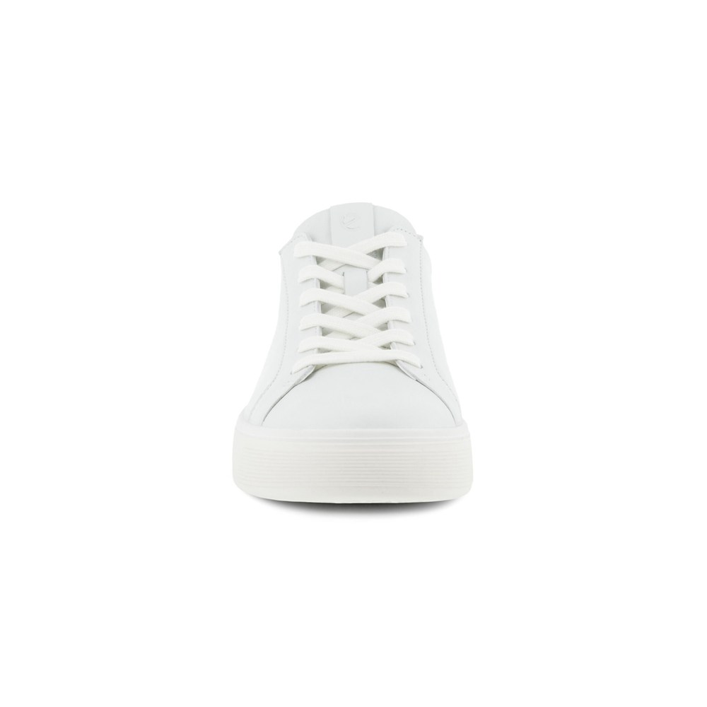 Womens Sneakers - ECCO Street Tray - White - 9321RNDOY